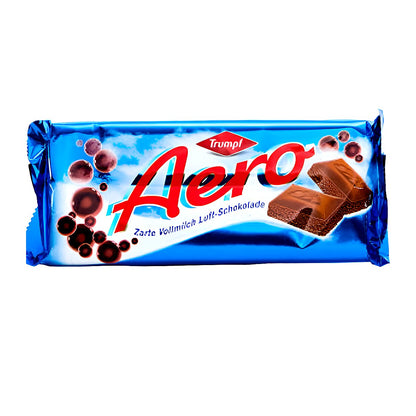 Aero vollmilch chocolate candy bar - processed