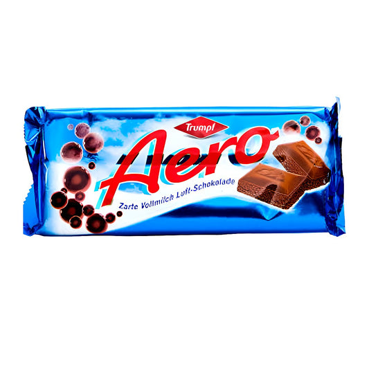 Aero vollmilch chocolate candy bar - processed