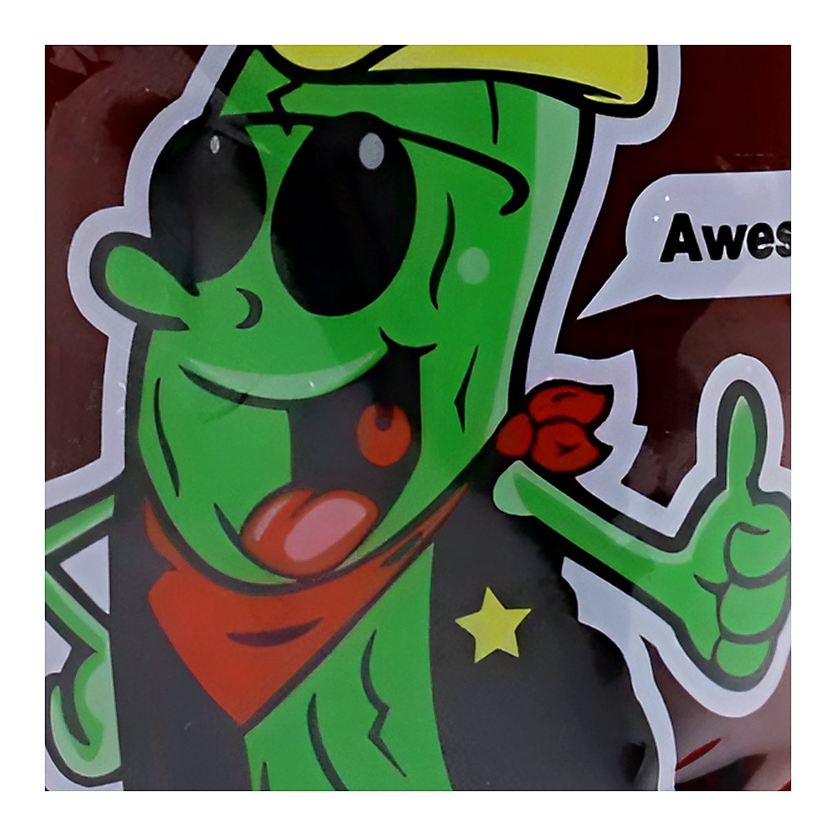 Alamo Candy cherry flavor pickles - processed