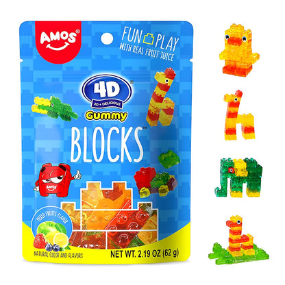Amos 4D Gummy Building Blocks - processed