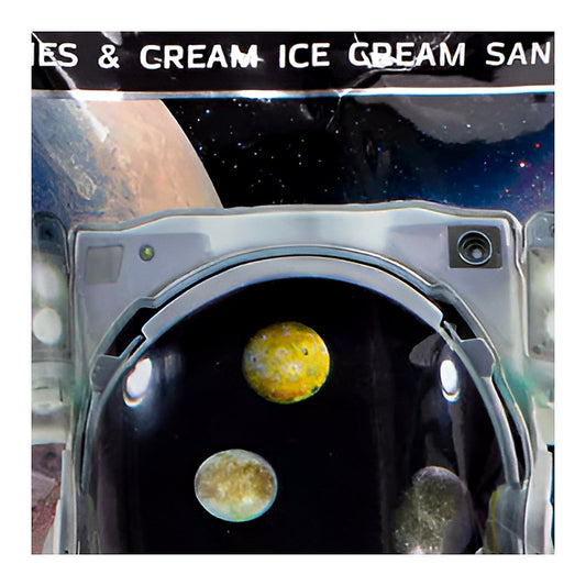 Astronaut Cookies & Cream ice cream sandwich freeze dried - processed