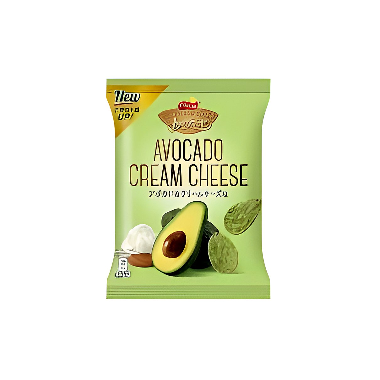 Avocado & cream cheese tortilla chips - processed