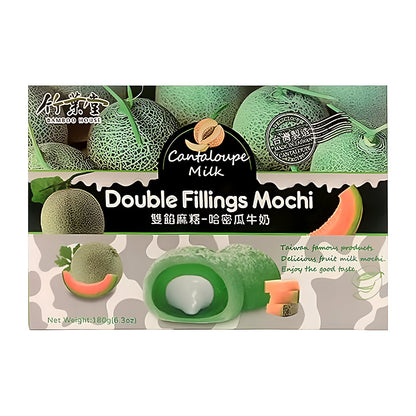 Bamboo House Double Filling Mochi Cantaloupe Milk - processed