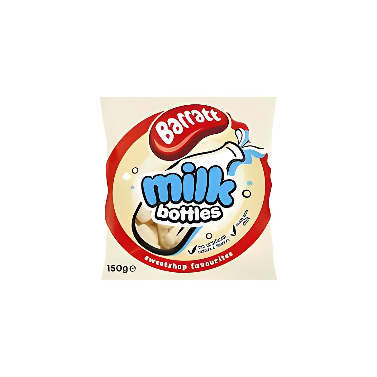 Barratt Milk Bottles Shaped Sweets - processed