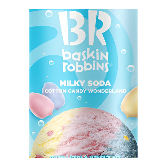 Baskin Robbins Cotton Candy Milky Soda - processed