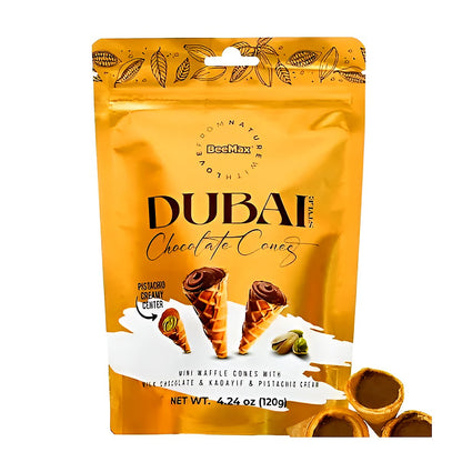 Beemax Dubai Chocolate Cones - processed