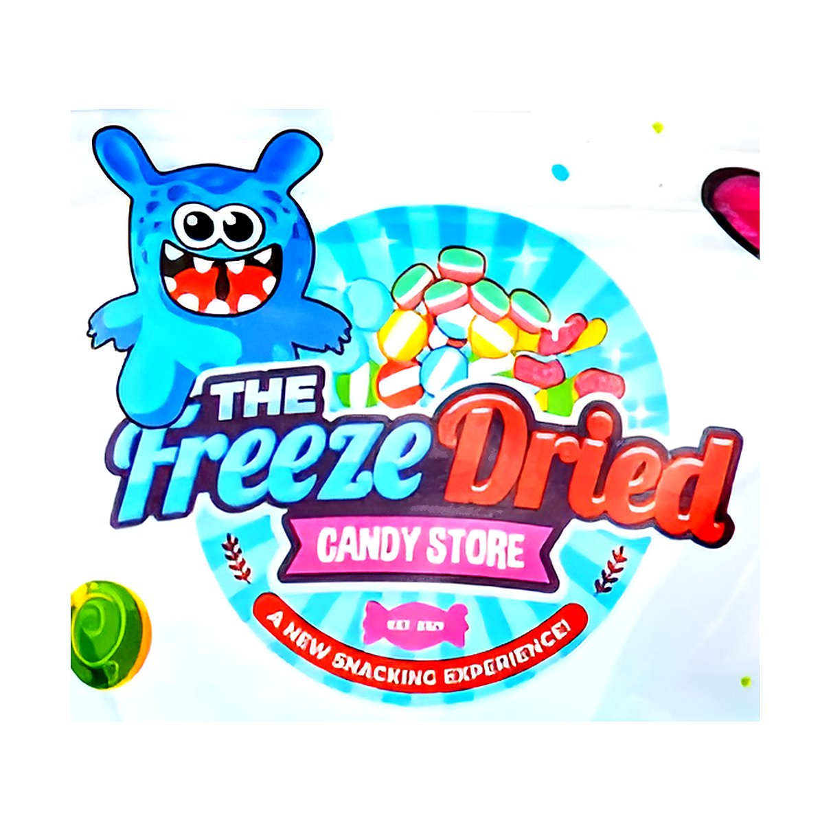 Blue Raspberry Salt Water Taffy / The Freeze Dried Candy Store - processed