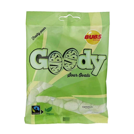 Bubs Godis Sour Fruity Pear Goody - processed