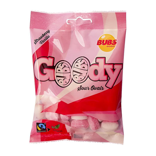 Goody Bubs Sour Strawberry Vanilla - processed