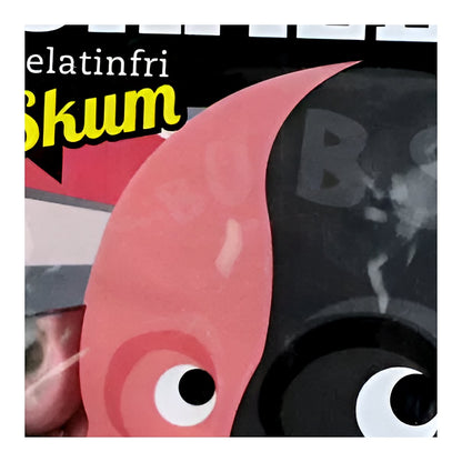 Bubs Raspberry Foam Liquorice Skull - processed