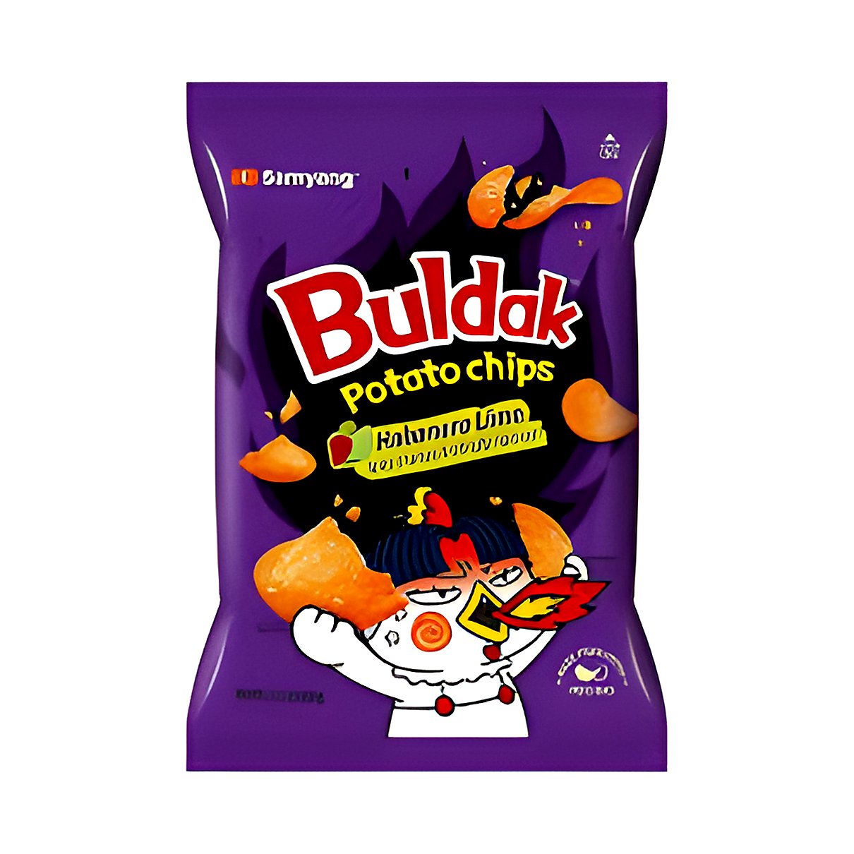Buldak Potato Chips Habanero Lime - processed