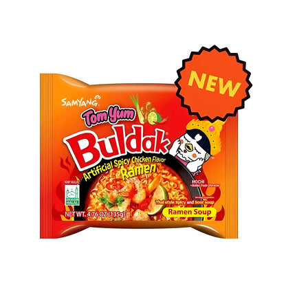 Buldak Tom Yum Artificial Spicy Chicken Flavor Ramen - processed