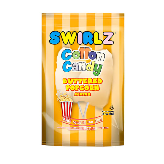 Buttered Popcorn Cotton Candy - processed