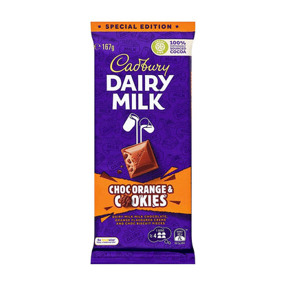 Cadbury Dairy Choc Orange & Cookies - processed