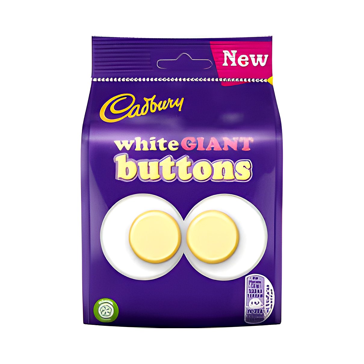 Cadbury White Buttons - processed