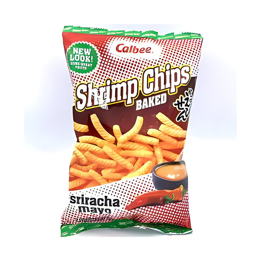 Calbee Shrimp Chips Sriracha and Mayo - processed