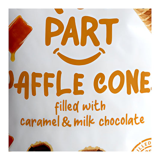 Caramel Waffle Cones - processed