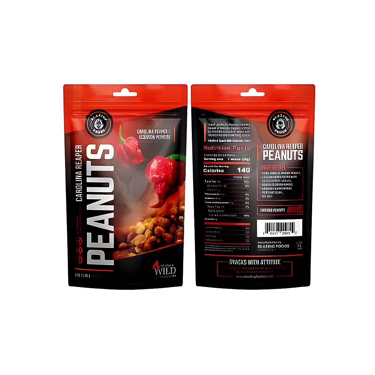 Carolina Reaper Peanuts Wild - processed