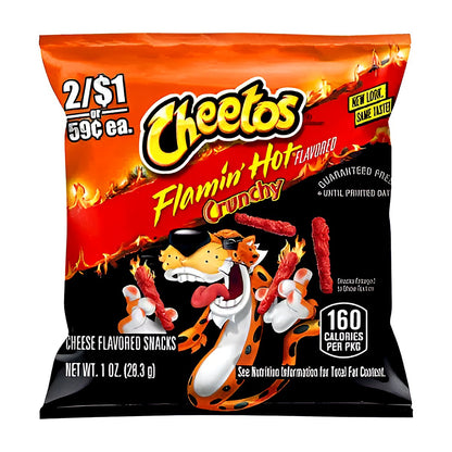 Cheetos Flamin Hot Crunchy - processed