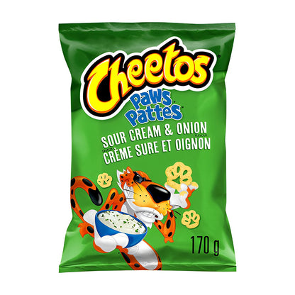 Cheetos Paws Pattes Sour Cream & Onion - processed