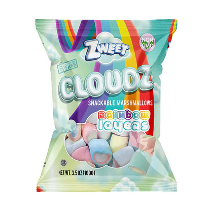 Cloudz Snackable Marshmellows Rainbow Layers - processed