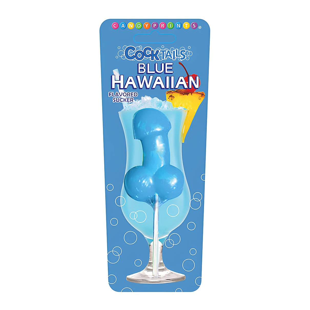 Cocktails blue Hawaiian sucker - processed