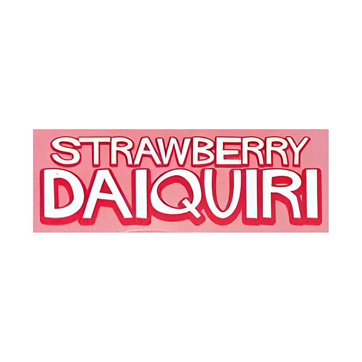 Cocktails strawberry flavored sucker - processed