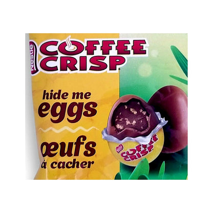Coffee Crisp hide-me eggs - processed