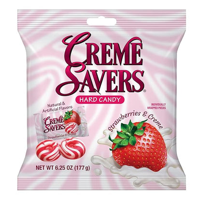 Creme Savers Hard Candy Strawberries & Cream