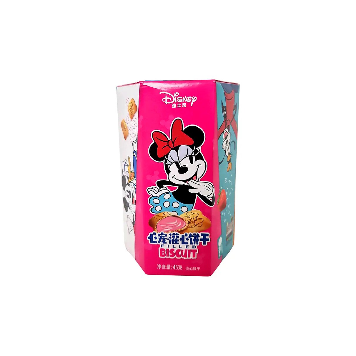 Disney Filled Biscuit Strawberry - processed