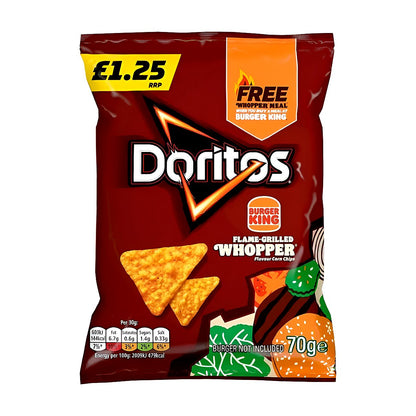 Doritos Burger King Flame Grilled Whooper Tortilla Chips - processed