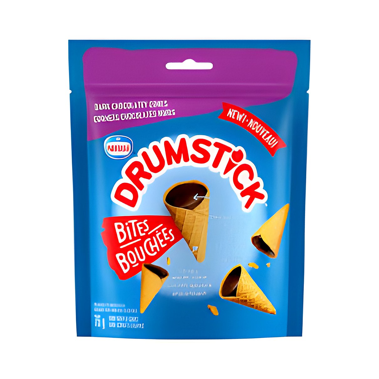Drumstick Dark Chocolatey Cones Bites - processed