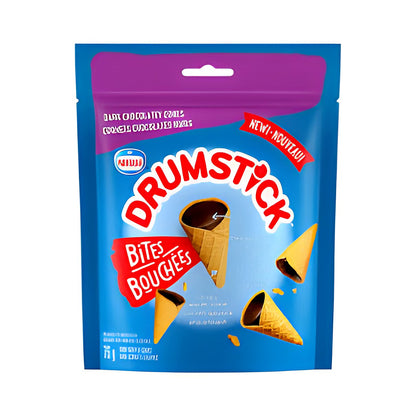 Drumstick Dark Chocolatey Cones Bites - processed