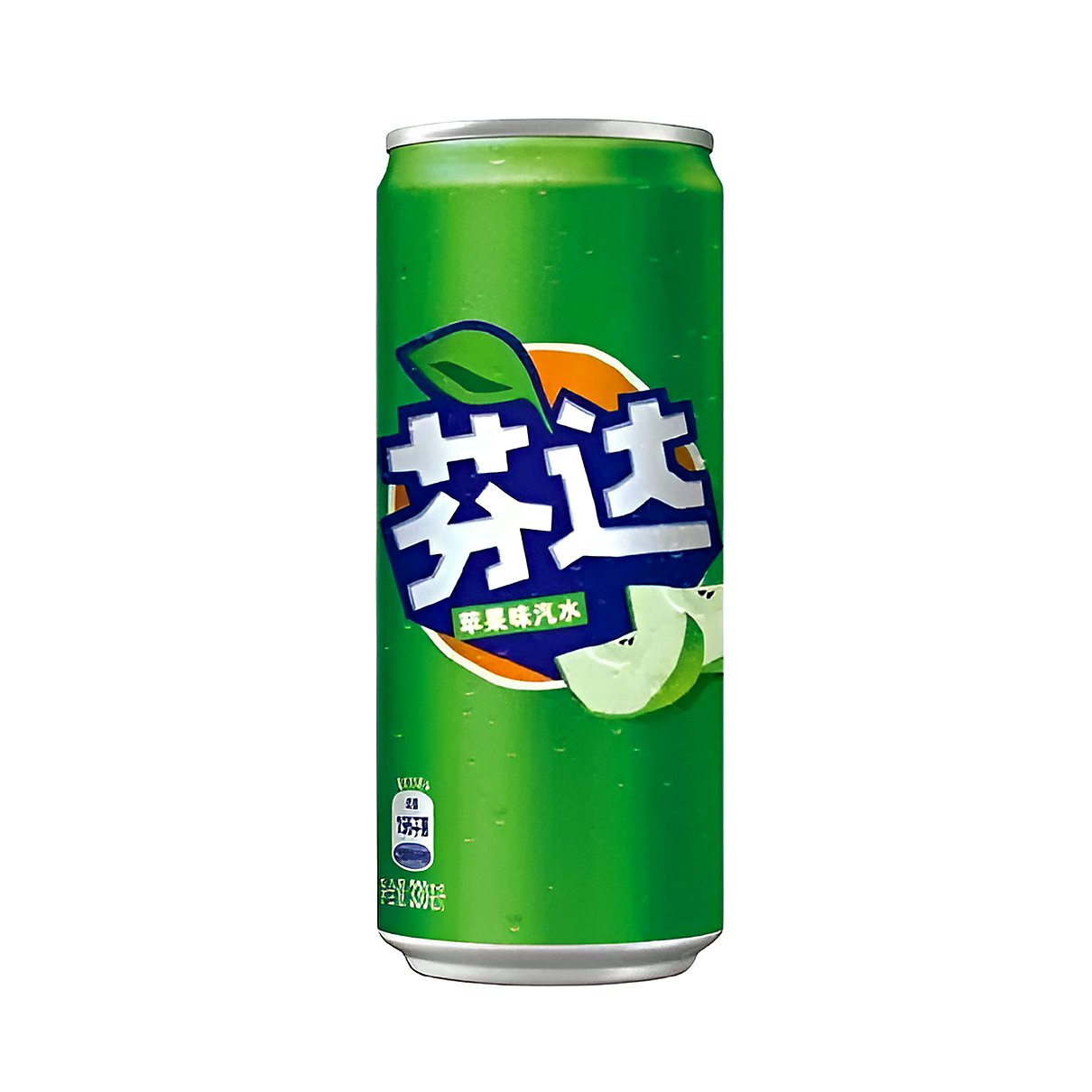 Fanta Green Apple tall Can 330ml - processed