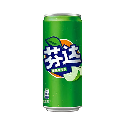 Fanta Green Apple tall Can 330ml - processed