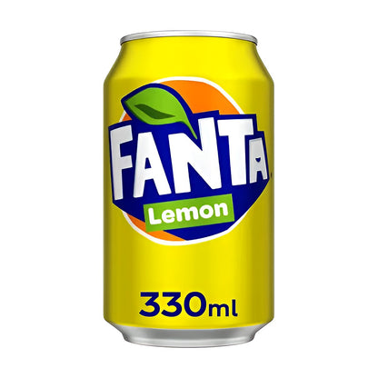 Fanta Lemon Soda Can - processed