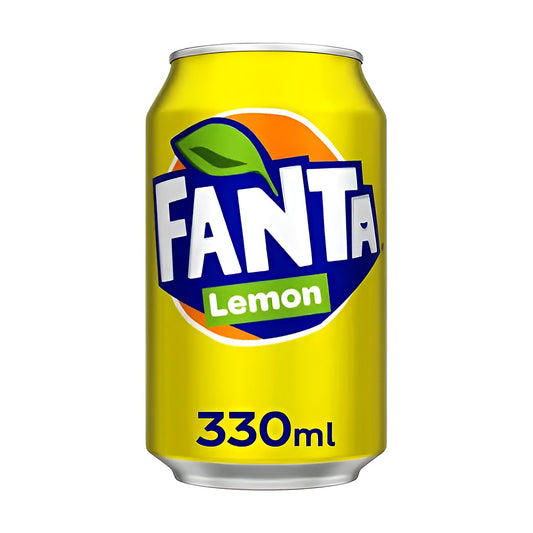 Fanta Lemon Soda Can - processed