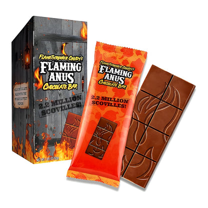 Flaming Anus Chocolate Bar - processed