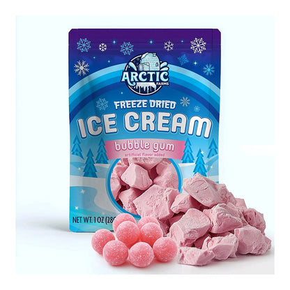 Freeze dried bubble gum - processed