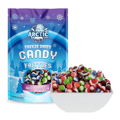 Freeze Dried Candy Frittles Wild Berry - processed