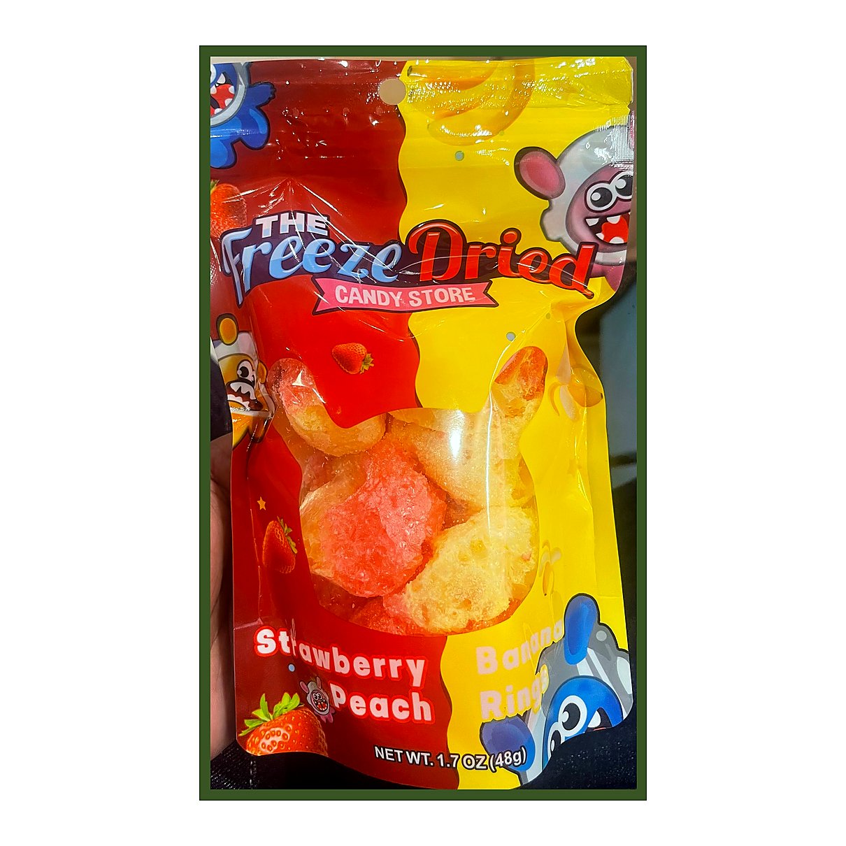 Freeze Dried Candy Strawberry Peach - processed