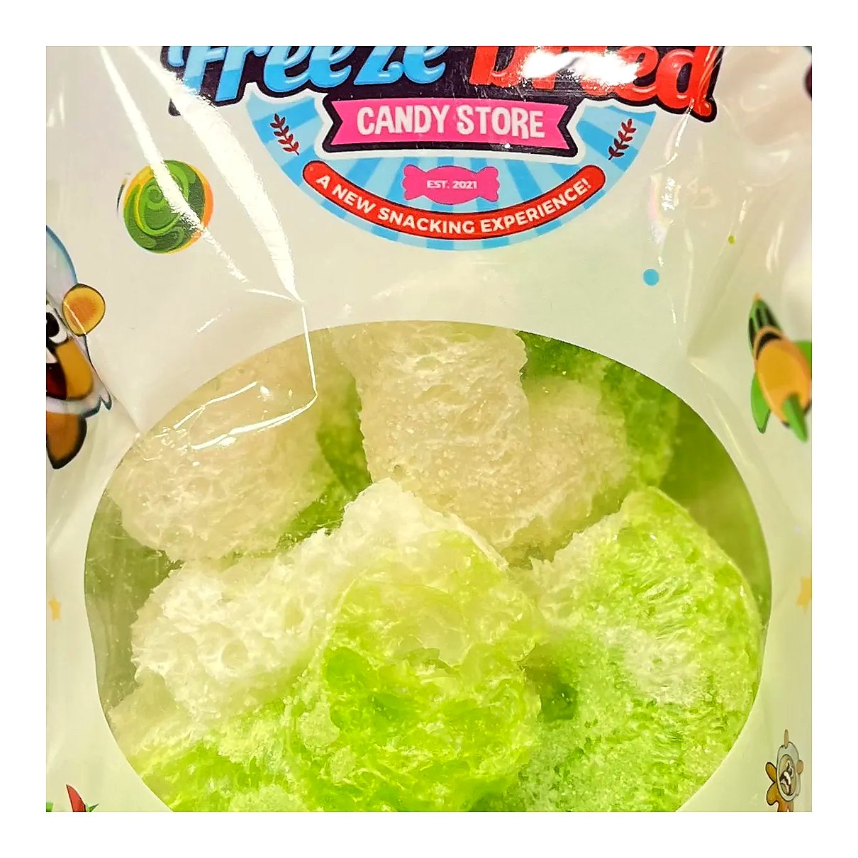 Green Apple Peach Rings / The Freeze Dried - processed