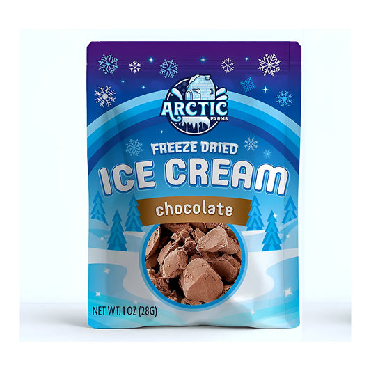 Freeze Dried Ice Cream Chocolate - processed