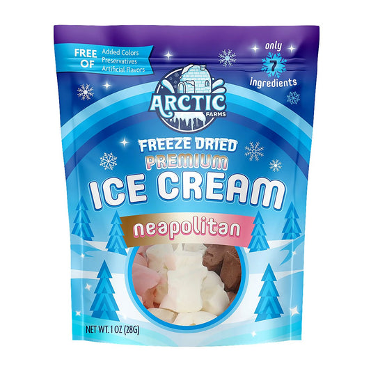 Freeze Dried Ice Cream Neapolitan - processed