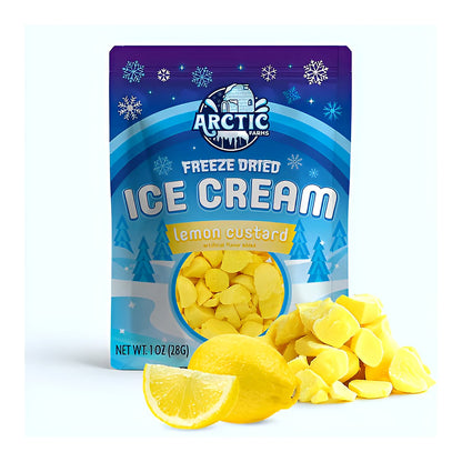 Freeze dried lemon custard - processed