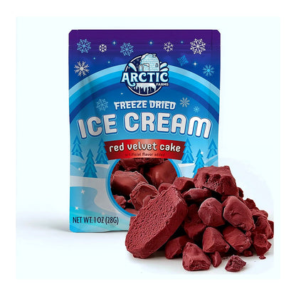 Freeze dried red velvet cake - processed