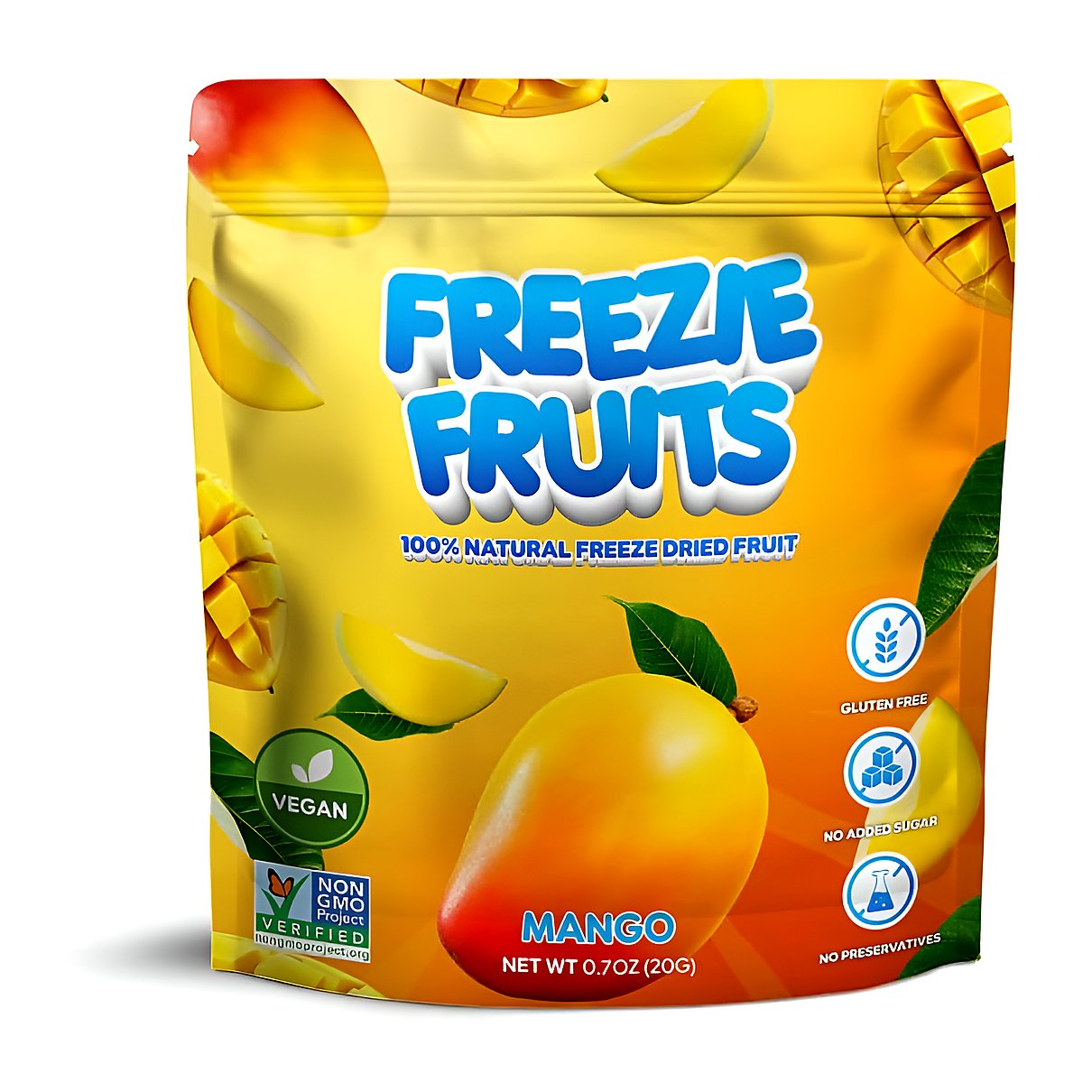 Freeze fruits mango - processed