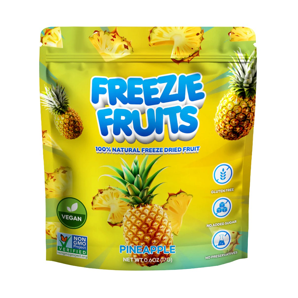 Freeze fruits pineapple - processed
