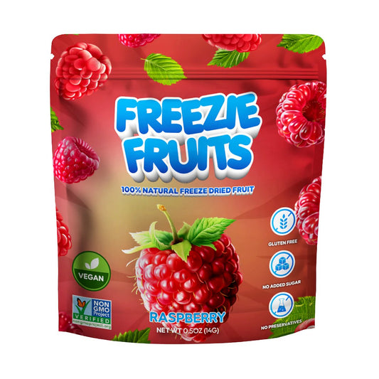 Freeze fruits raspberry - processed