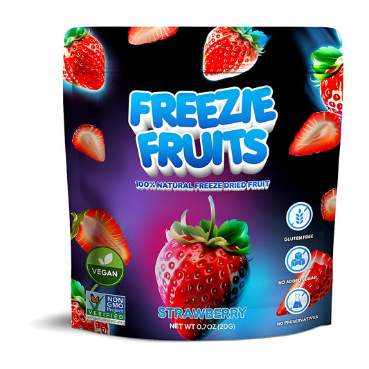 Freeze fruits strawberry - processed